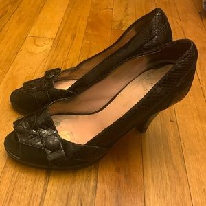 Nanette Lepore shoes. Leather and suede